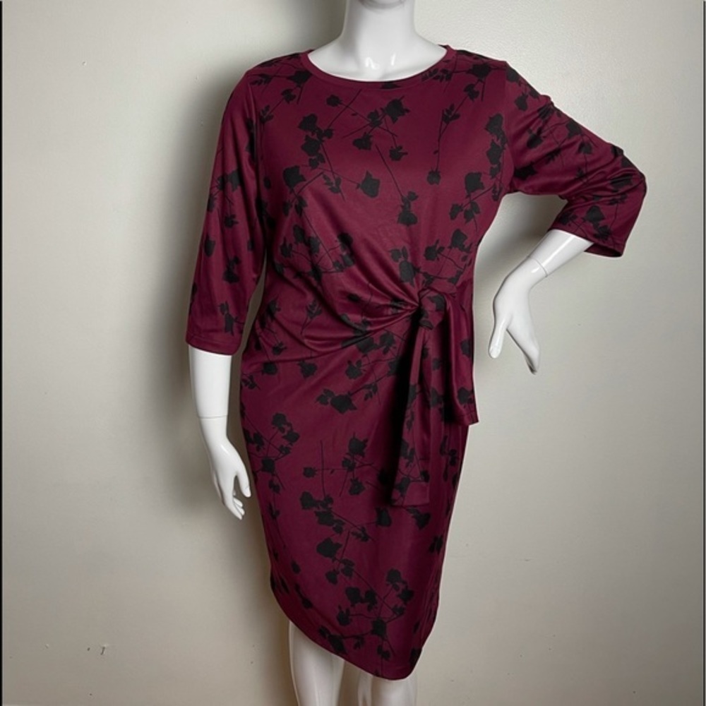 Liz Claiborne women’s dress 3/4 Sleeve red size XL